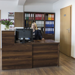 Office in Nekla with desk and girl